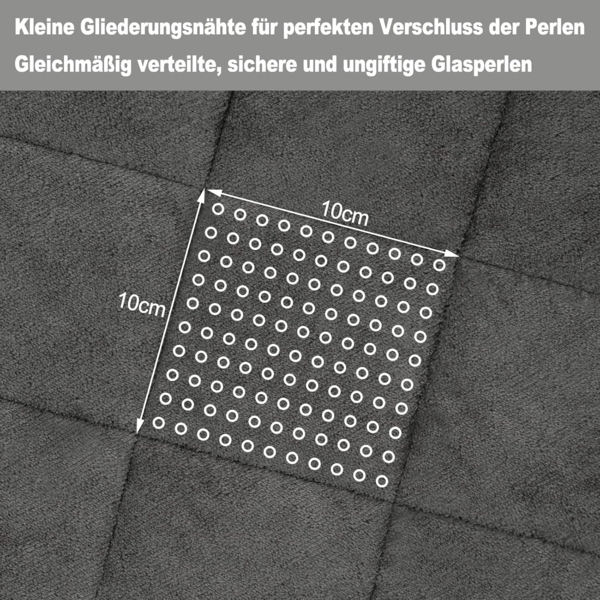 Woltu Gewichtsdecke, Bezug: Flanell Sherpa, Therapiedecke, Schwere Decke aus Flanell Sherpa Bild 4