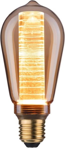 Paulmann Inner Glow Edition LED Kolben Innenkolben Ringmuster E27 230V 200lm 4W 1800K Gold #28599