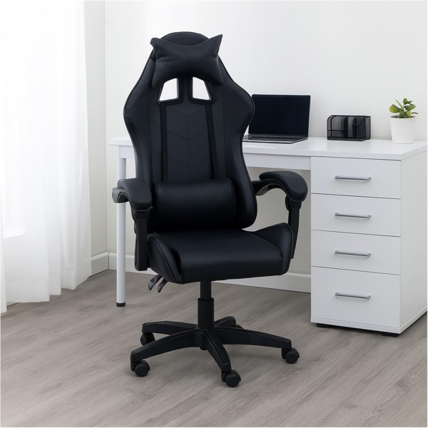 HTI-Living Schreibtischstuhl Schreibtischstuhl Krit Schwarz (Stück, 1 St), höhenverstellbarer Drehstuhl