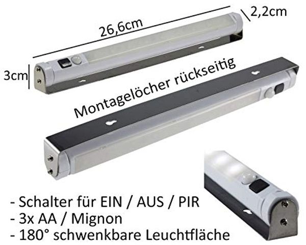 LED Batterie Schrankleuchte 80lm, Warmweiß Bild 2
