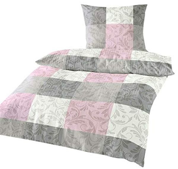 TRAUMSCHLAF Bettwäsche Fleur rose, Seersucker, 2 teilig, bügelfreie Seersucker Qualität
