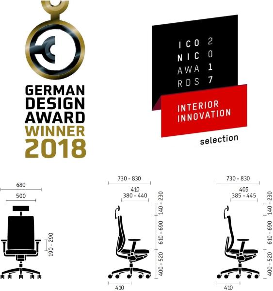 Sedus se:do Bürostuhl, Drehstuhl, Designstuhl, Schreibtischstuhl, Gaming Schwarz, 83 x 68 x 144 cm Bild 3