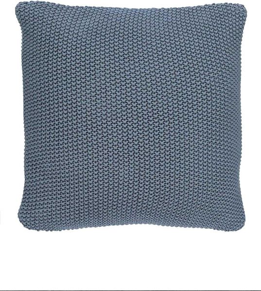 Marc O Polo Strick Dekokissen Plaid Nordic Knit smoke blue | Dekokissen 30x60 cm