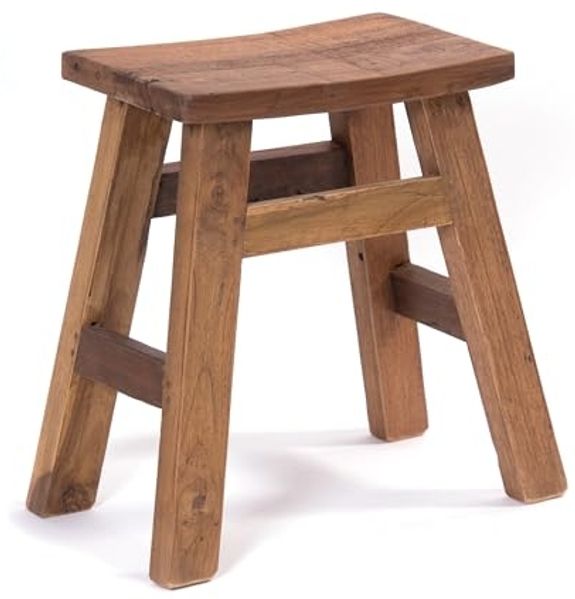 Hocker HOCKER Noah 50 Recyclingholz massiv naturfarben
