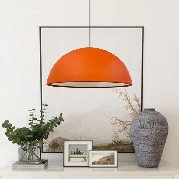 Bamyum Pendelleuchte Bamyum Hängelampe I Lipeo I Ø40 cm E27 Metall Deko Modern Lampe, ohne Leuchtmittel