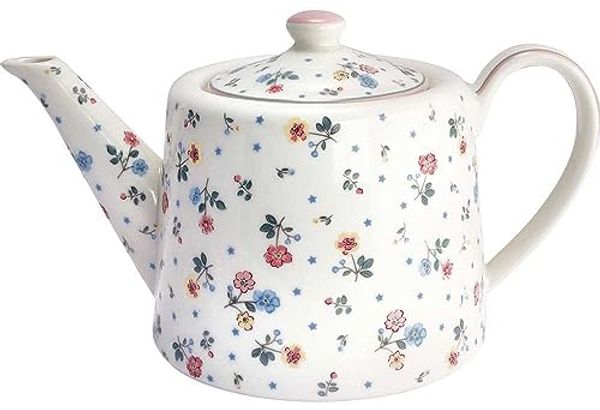 Greengate Teekanne Rund Adelena White (1000ml) STWTEPADN0102