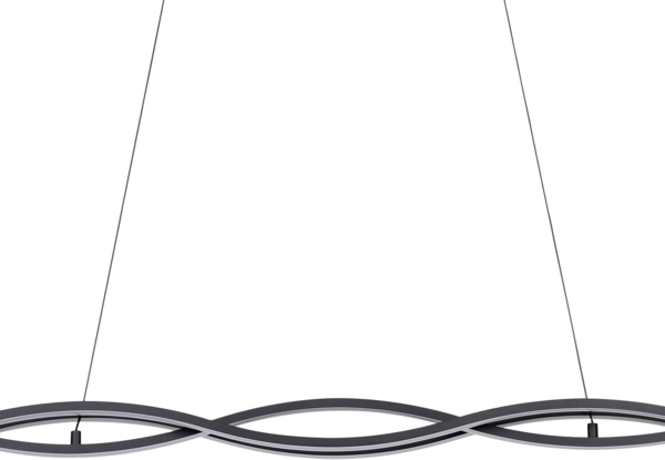 Eglo 99317 LED Hängeleuchte LASANA 3 weiß L:98,5 B:8 H:120cm 3000K höhenverstellbar Bild 5