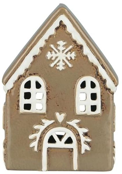 Lichterhaus Teelichthalter Teelichthaus Lebkuchenhaus Braun Ib Laursen 27631-14