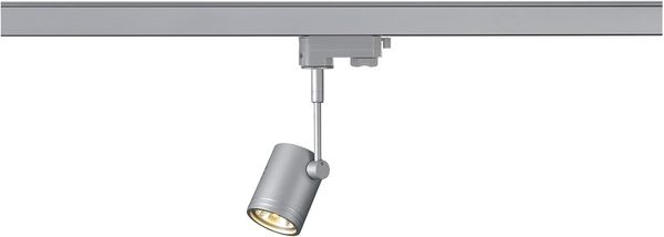 SLV No. 152242 BIMA 1 Leuchtenkopf silbergrau GU10 max. 50W inklusive 3Phasen-Adapter