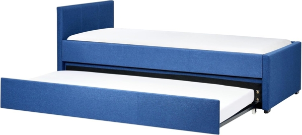 Tagesbett MARMANDE 90 x 200 cm Stoff Marineblau