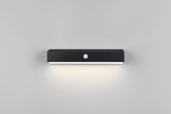 Solar Wandleuchte SILVES auch per USB aufladbar mit Bewegungsmelder, Breite 30cm Bild 3