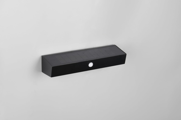 Solar Wandleuchte SILVES auch per USB aufladbar mit Bewegungsmelder, Breite 30cm Bild 11
