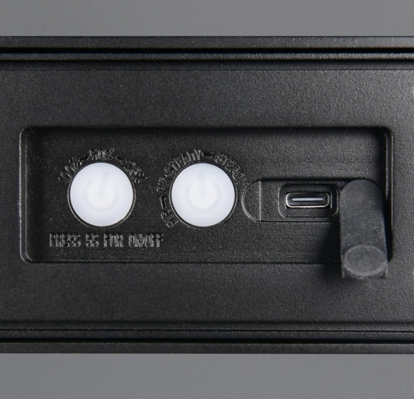 Solar Wandleuchte SILVES auch per USB aufladbar mit Bewegungsmelder, Breite 30cm Bild 4