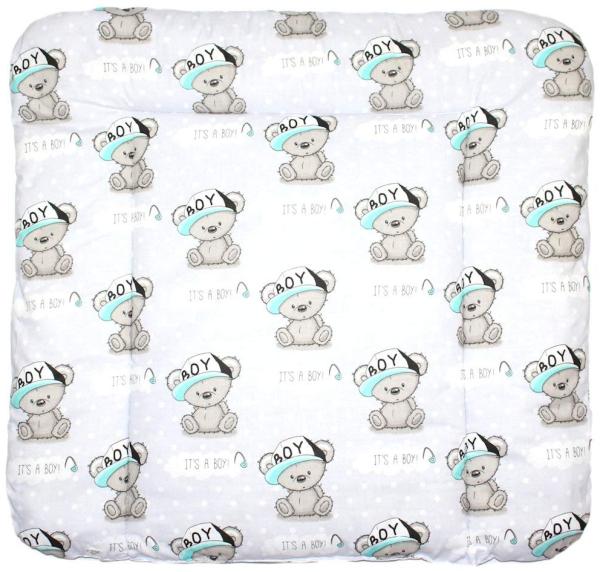 Baby Auflage Wickelauflage - Boy Bärchen - 70x50 cm 70x70 cm 70x85 cm Wickeltischauflage (7x85 cm) Bild 1