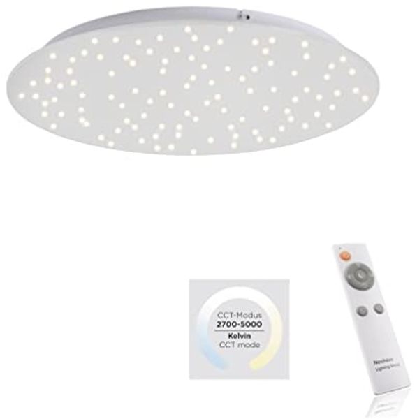 Leuchten Direkt 14673-16-O Deckenleuchte Sparkle weiß rund