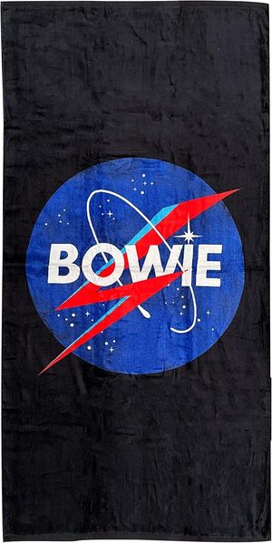 strandtuch David Bowie 140x70 cm Baumwolle schwarz