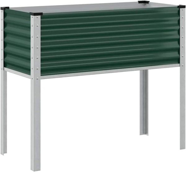 vidaXL Pflanzkübel Grün 100x45x90 cm Stahl 4008969