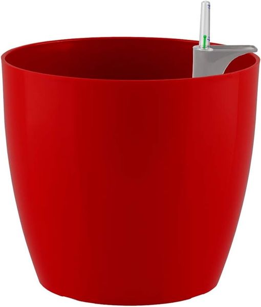SAN REMO POT 42CM SELF WATERING DARK RED
