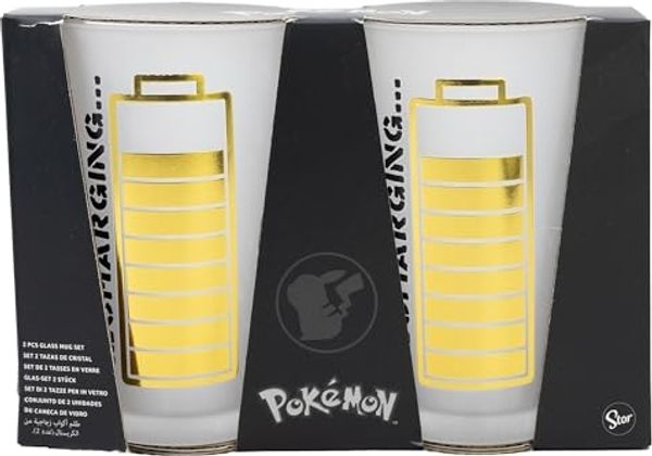 Trinkgläser 2er-Set im Geschenkkarton 480 ml Gläser verschiedene Motive Pokemon
