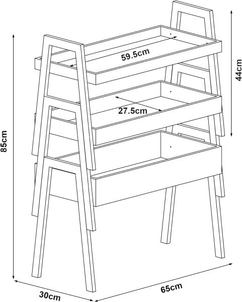 Standregal Hitra 3-tlg. Bambus [en. casa] Bild 2