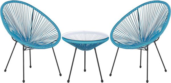 Bistro Set Blau ACAPULCO II