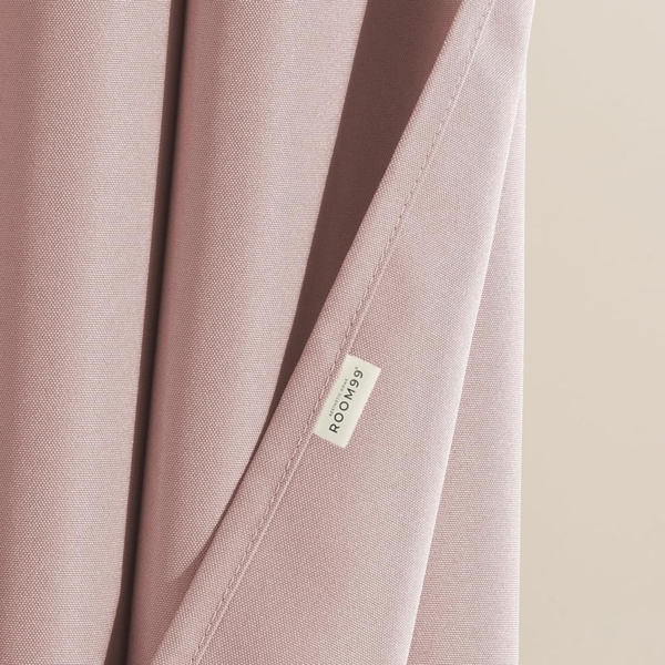 ROOM99 Vorhang mit Silberen Ösen Aura 140x300 cm Breite x Höhe Schiebegardinen Modern Curtain Wohnzimmer Schlafzimmer Puderrosa, 1 Stück Bild 5