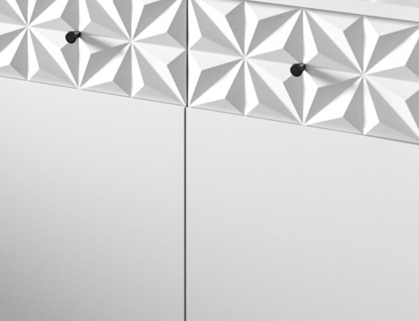 Xonox Prisma Badkombination (B/H/T 145x187x37 cm) in weiß Nachbildung Bild 11