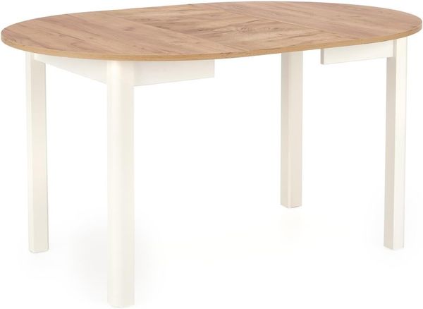 designimpex Esstisch Design rund HA-400 ausziehbar Tisch Esstisch 102 - 142cm