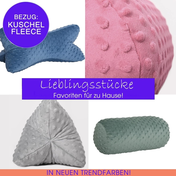 Dr. Berger Leseknochen Minky Jadegrün 40 x 18 cm Bild 5