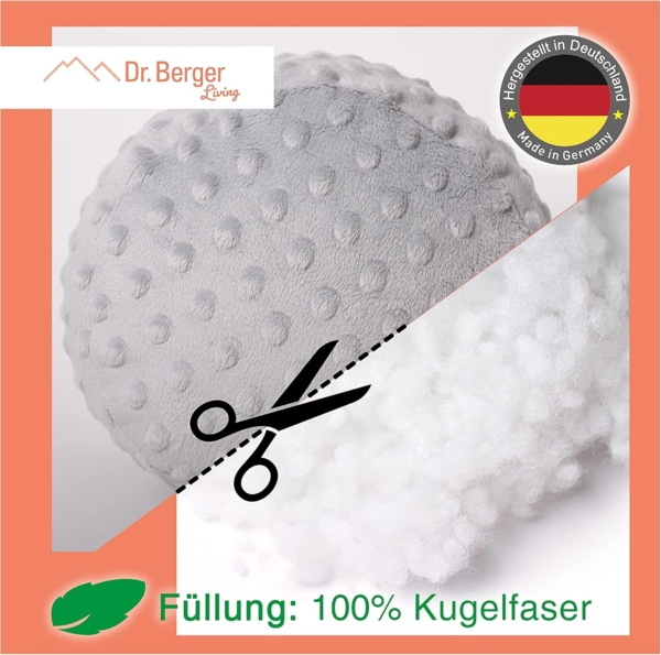 Dr. Berger Leseknochen Minky Jadegrün 40 x 18 cm Bild 6