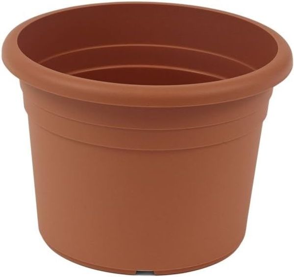 greemotion Blumenkübel Fiona, UV-Beständiger Blumentopf aus Kunststoff, Pflanzgefäß mit Bodenlöchern, Volumen ca. 1,5 l, ca. Ø 18 x H 12,7 cm