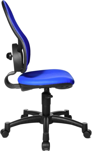 Topstar Open Art Junior, Bürostuhl, Schreibtischstuhl für Kinder und Jugendliche, royal blau & 6991 Rollenset, Hartbodenrollen für Bürostuhl, Rollenset = 5 Rollen für Schreibtischstuhl, schwarz Bild 4