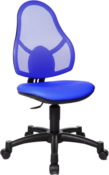 Topstar Open Art Junior, Bürostuhl, Schreibtischstuhl für Kinder und Jugendliche, royal blau & 6991 Rollenset, Hartbodenrollen für Bürostuhl, Rollenset = 5 Rollen für Schreibtischstuhl, schwarz Bild 3