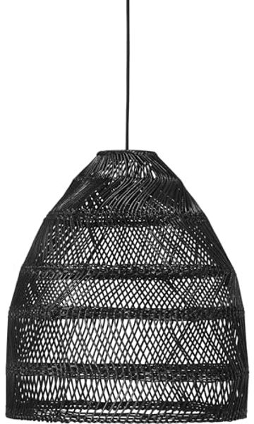 PR Home 3453-2503 Maja Outdoor Pendelleuchte Rattan Schwarz IP44 53cm