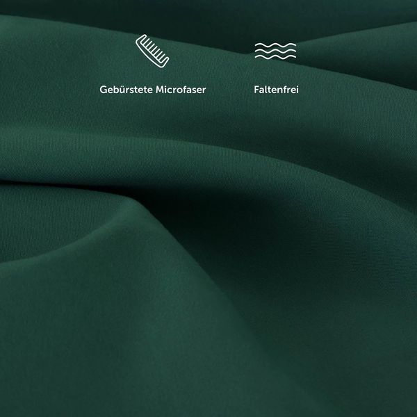 Blumtal® Spannbettlaken 150x200 cm - Bettlaken 150x200 aus Microfaser - Oekotex zertifiziertes Spannbetttuch 150x200 cm / 150x200 Spannbettlaken - Leintuch 150x200 cm - Bettspanntuch - Dunkelgrün Bild 4