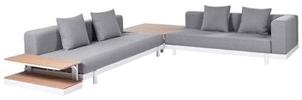 Lounge Set mit Tisch MISSANELLO Grau