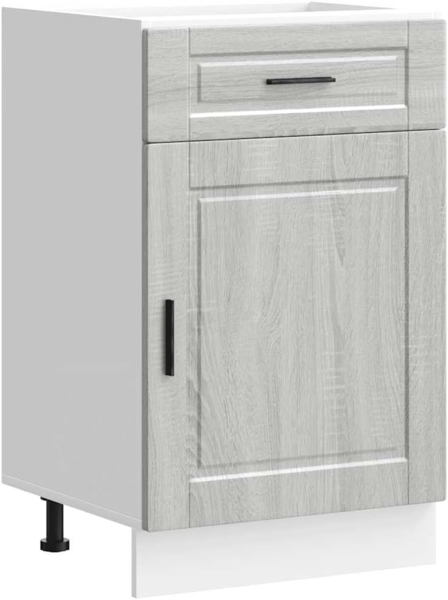 Küchenunterschrank Porto Grau Sonoma Holzwerkstoff 853963