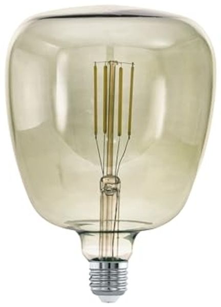 Eglo 12598 Vintage special smoky LED Leuchtmittel E27 schwarz-transparent L:20 Ø:14cm 3000K dimmbar