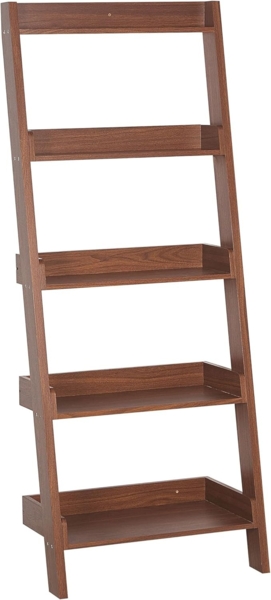 Bücherregal mit 5 Fächern MOBILE TRIO Dunkler Holzfarbton