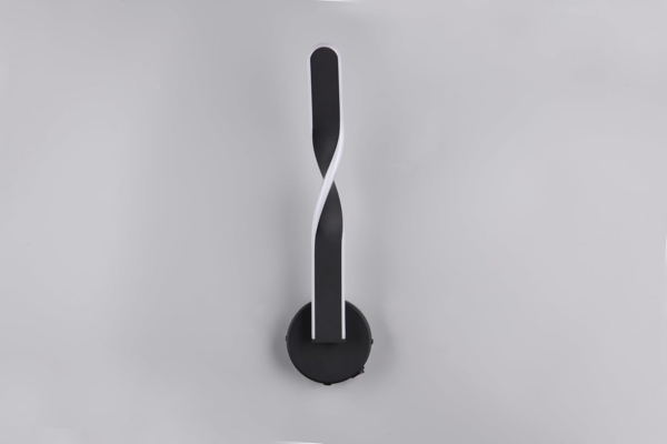 LED Wandleuchte GINKO für innen modern mit Schalter, Schwarz, Höhe 45cm Bild 8