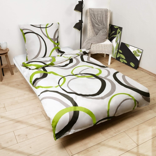 Beautissu Bettwäsche Nina, Baumwolle, 2 tlg. Renforcé Bettgarnitur 200x135cm