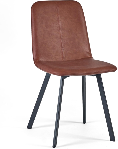 Julian Bowen 2er-Set Goya-Stühle, Braun Bild 4