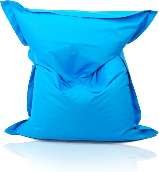 Kinzler S-10137/41 XXL Riesensitzsack, 140x180 cm, neue Styroporkügelchen, Sitzsack Outdoor Indoor, in vielen verschiedenen Farben, mit Innensack, türkis