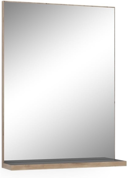 Badezimmerspiegel Niko Anthrazit 60 x 80 cm Vicco