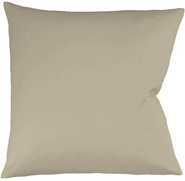 Fleuresse Interlock-Jersey-Kissenbezug uni colours taupe 9042