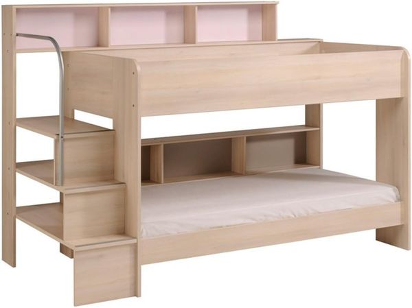 Parisot 'Bibop 12' Etagenbett akazie, inkl. Treppe und Regale