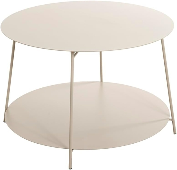 HAKU Möbel Beistelltisch, grau (Kaschmirgrau), Metall - Maße: H 40 x Ø 65 cm, Style: Modern