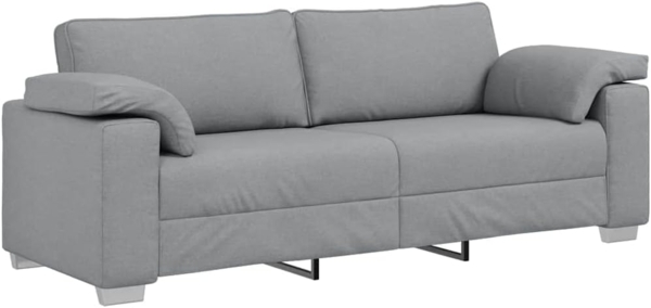 vidaXL Sofa Hellgrau 219 x 77 x 82 cm Stoff 4105237