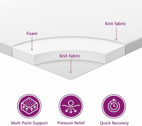 vidaXL Boxspringbett mit Matratze Schwarz 100 x 200 cm Stoff 3339443 Bild 3