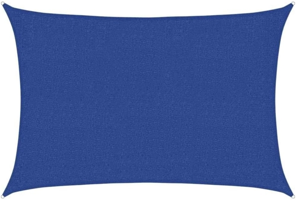 vidaXL Sonnensegel Sonnensegel 160 g/m² Blau 2x2,5 m HDPE, (1-tlg)